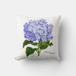 Lavendel Hydrangea Botanische Bloem Personalized Kussen