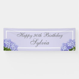 Lavendel Hydrangea Happy 90th Birthday Spandoek