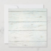 Lavendel Hydrangea Krans Vintage Bloemen Houten Kaart (Achterkant)