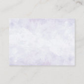 Lavendel Hydrangeas Bruiloft Receptie Informatiekaartje (Achterkant)