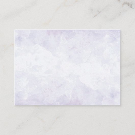 Lavendel Hydrangeas Bruiloft Receptie Informatiekaartje (Achterkant)