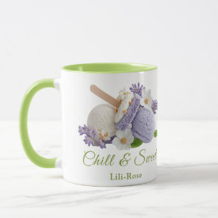 Lavendel Ijs Sandwich Dag Mok