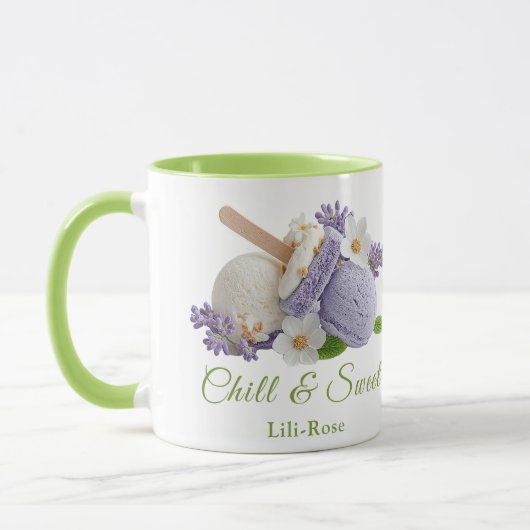 Lavendel Ijs Sandwich Dag Mok (Links)