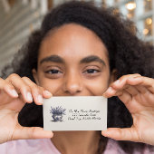 Lavendel in Delfts Blauw, aanpasbaar Magnetisch Visitekaartje