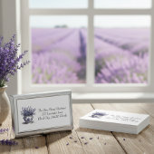 Lavendel in Delfts Blauw, aanpasbaar Visitekaartje