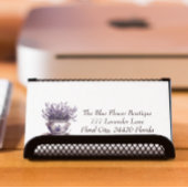 Lavendel in Delfts Blauw, aanpasbaar Visitekaartje