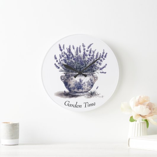 Lavendel in Delfts Blauw Grote Klok (Huis)