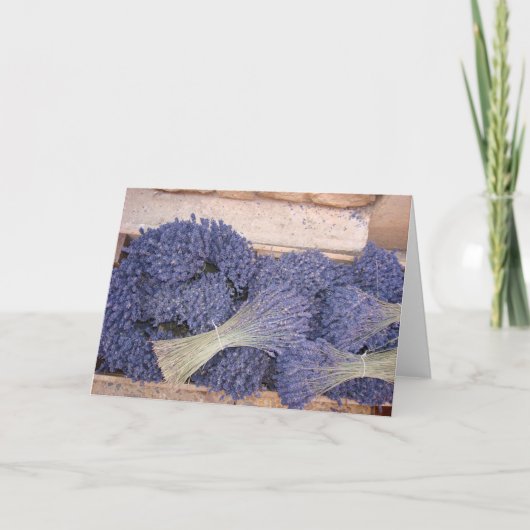 Lavendel in een Doos Kaart (Voorkant)
