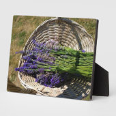 Lavendel in een mand fotoplaat (Zijkant)