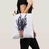 Lavendel in een vaas met boog – Botanische Canvas  Tote Bag (Dichtbij)
