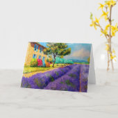 Lavendel in het Zuiden van Frankrijk Kaart (Gele Bloem)