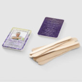 Lavendel in liefdevolle geheugen begrafenisprogram handwaaier (Niet-gemonteerd)