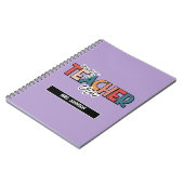 Lavendel in mijn docententijd quote notitieboek (Linkerzijde)