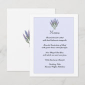 Lavendel Info/Menu Kaart (Voorkant / Achterkant)