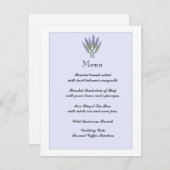 Lavendel Info/Menukaart Kaart (Voorkant / Achterkant)