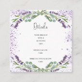 Lavendel Informatiekaartje (Voorkant)