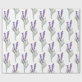 Lavendel inpakpapier wit patroon (Vlak)