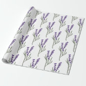 Lavendel inpakpapier wit patroon (Uitgerold)