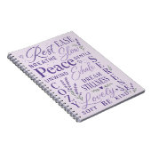 Lavendel Inspirerende Typografie Notitieboek (Rechterzijde)