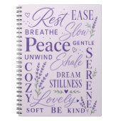 Lavendel Inspirerende Typografie Notitieboek (Voorkant)