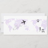 Lavendel Instapass Trouwticket Save The Date (Achterkant)
