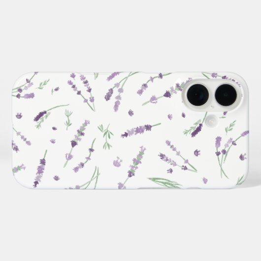 Lavendel iPhone Case (Achterkant (horizontaal))