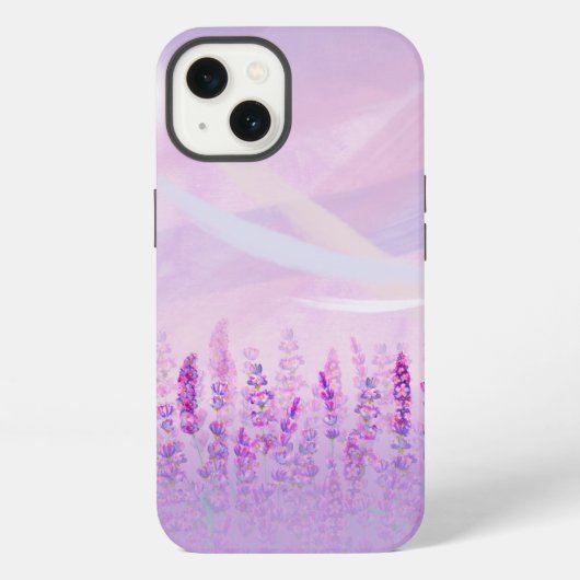 Lavendel iPhone Case Hoesje (Achterkant)
