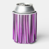 Lavendel, Iris en Druiven Streeppatroon Blikjeskoeler (Blikje Achterkant)