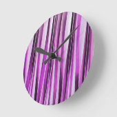 Lavendel, Iris en Druiven Streeppatroon Ronde Klok (Hoek)