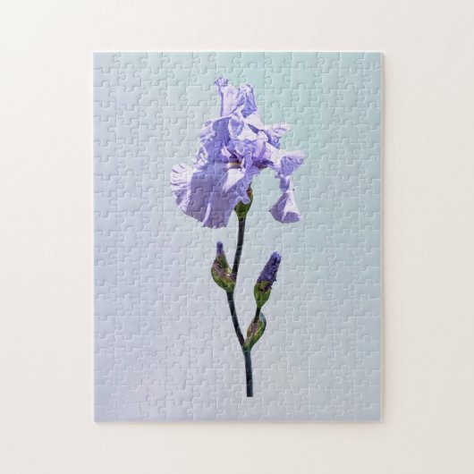 Lavendel Iris en Knoppen Legpuzzel (Verticaal)
