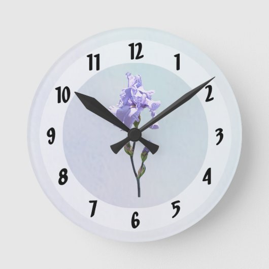 Lavendel Iris en Knoppen Ronde Klok (Voorkant)