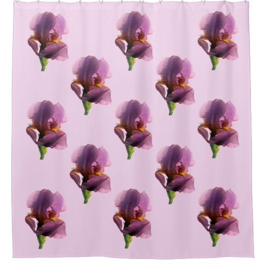 Lavendel Irissen..... Douchegordijn (Voorkant)