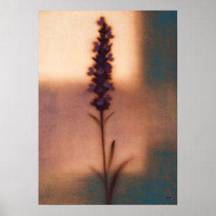 Lavendel Japandi Bloemige Abstractie Poster