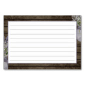 Lavendel Jar Rustiek Recept Kaart (Achterkant)