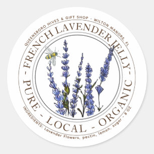 LAVENDEL JELLY LABEL met lavendel en honingbij