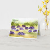 lavendel Kaart (Gele Bloem)