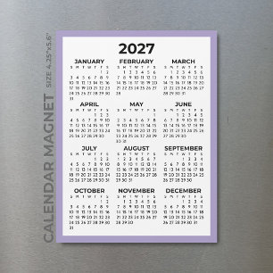 Lavendel Kalender 2027 Magnetisch