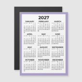 Lavendel Kalender 2027 Magnetisch (Voorkant / Achterkant)