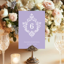 Lavendel Kam Elegant Vintage Paarse Bruiloft