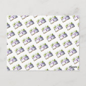 Lavendel & Kamille Nurse Afstuderen uitnodiging (Achterkant)