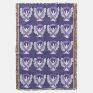 Lavendel Kanker Awareness Lint Wegwerp Dekens Deken
