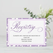 Lavendel Kant Trouwregister Bijlagekaart Kaart (Staand voorkant)