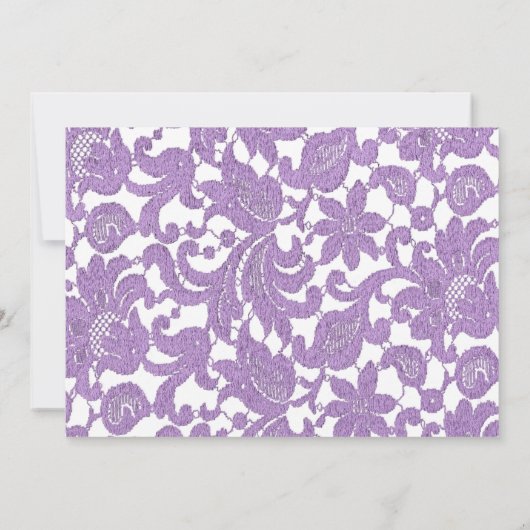 Lavendel Kant Trouwregister Bijlagekaart Kaart (Achterkant)