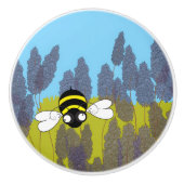 Lavendel keramische knop (Voorkant)