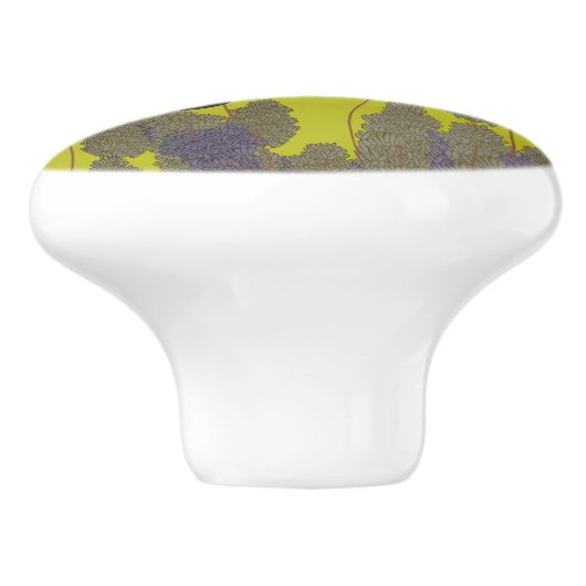 Lavendel keramische knop (Zijkant)