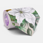 Lavendel Kerstmis Kerstkaars Stropdas (Opgerold)