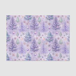 Lavendel Kerstwinter Tissuepapier