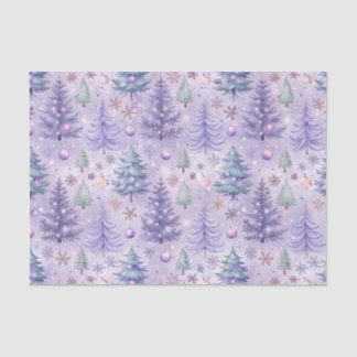 Lavendel Kerstwinter Tissuepapier