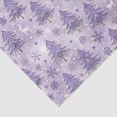 Lavendel Kerstwinter Tissuepapier (Detail)