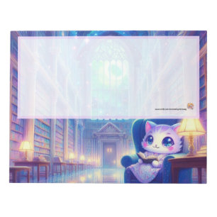 Lavendel Kitten Bibliotheek Notitieblok